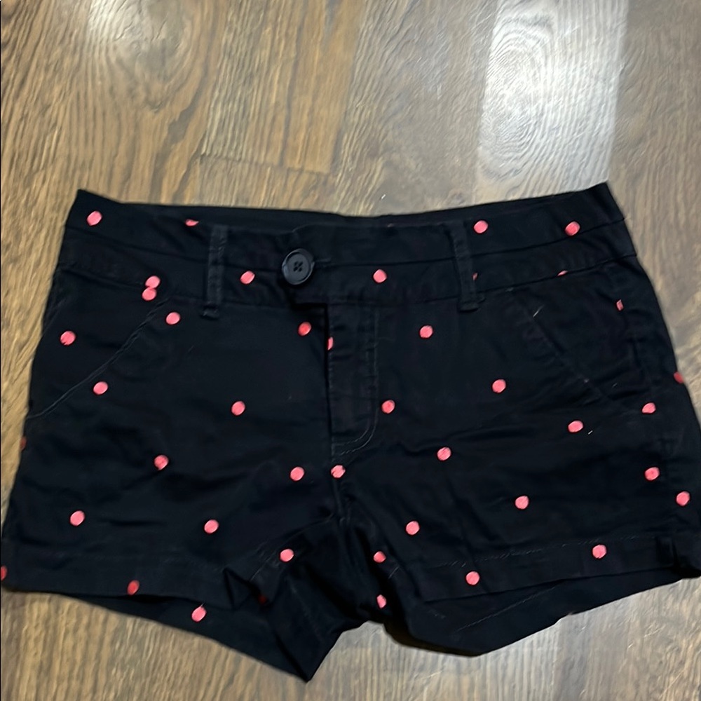 Black Polka Dot Women's Shorts